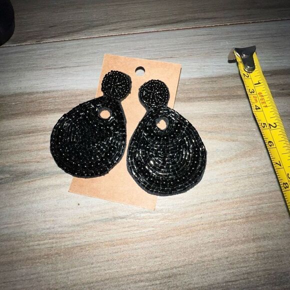 Beaded earrings women’s 21/2 inch boho chic classiccore festival retrocore - Picture 4 of 6